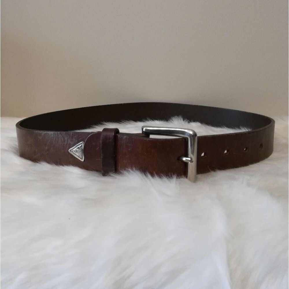 GUESS Logo Leather Belt